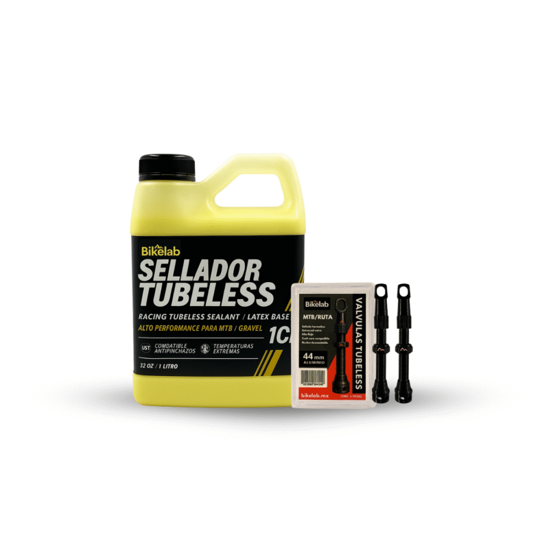Sellador Tubeless Bikelab Racing 1l + Válvulas Tubeless 44mm