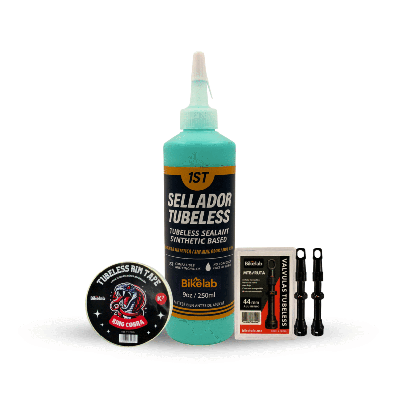Kit Tubeless Bikelab Sellador 250 + Cinta 25mm + 2 Valvulas
