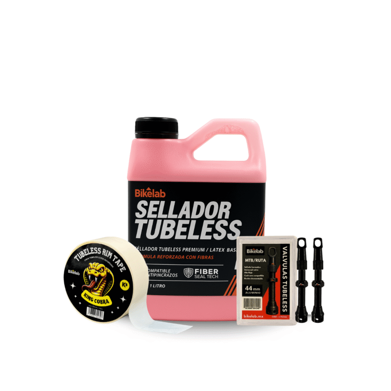 Kit Tubeless Evo Fiber Bikelab 1l + Cinta 35mm + 2 Valvulas
